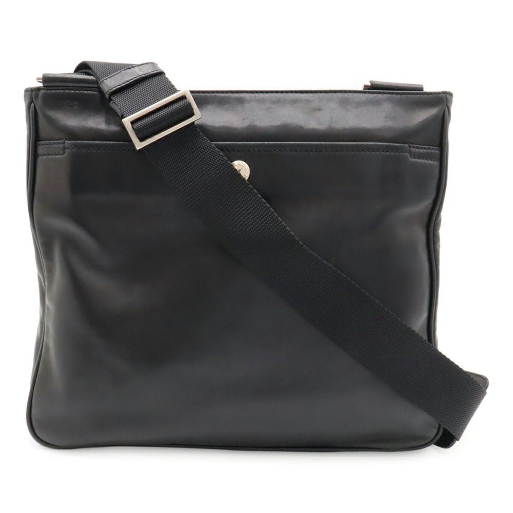 PRADA Black Leather Shoulder Bag